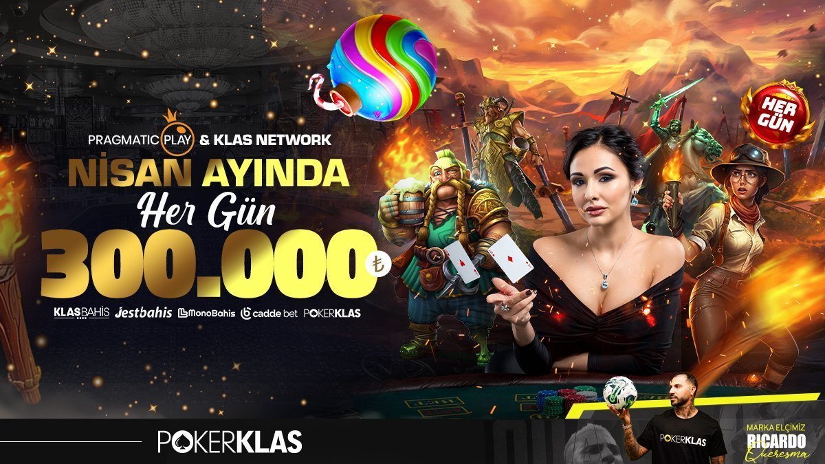 🌐PokerKlas Güncel : cutt.ly/PokerKlas ⚡ PokerKlas I Pragmatic Play & Klas Network Özel Turnuvalarıyla Her Gün 300.000TL Dağıtıyor! 💸 Nisan Ayında Her Gün Ödül Havuzu I 300.000 TL ℹ Detaylar Turnuvalar Sayfamızda!