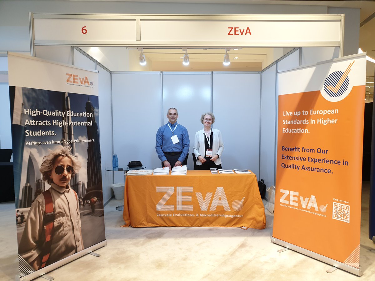 HSchaeferZEvA's tweet photo. Our Colleagues Anja Grube and Torsten Futterer are all set up at the MENA Higher Education Leadership Forum in Dubai, organized by @CLI_CKS .
#menahelf #zeva https://t.co/UAW5nxpjjs