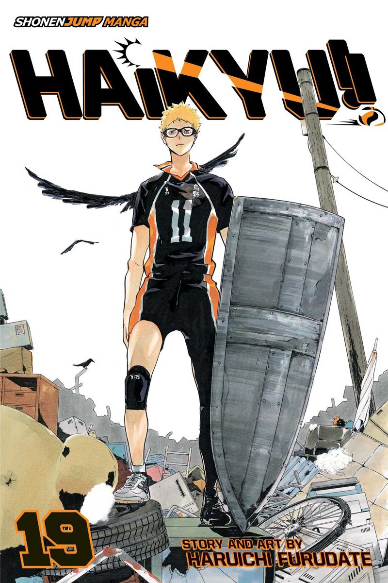 Forever remembering that the TsukkiYama manga covers go perfectly together and how poetic they are as Karasuno's spear and shield 🏐⚔️🛡️