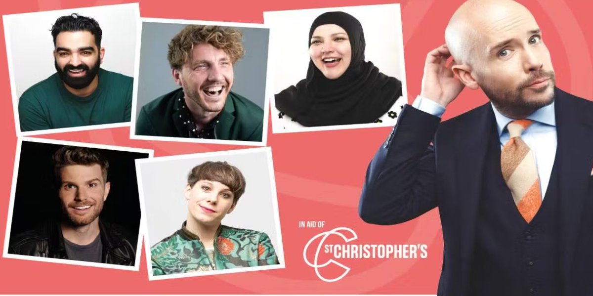 Charity gig now on sale: Tom Allen And Friends In Aid Of St Christopher's Hospice. Saturday 18th May in Bromley. Tom is joined by Joel Dommett, Suzi Ruffell, Seann Walsh, Peter Rethinasamy and Fatiha El-Ghorri. trafalgartickets.com/churchill-thea…