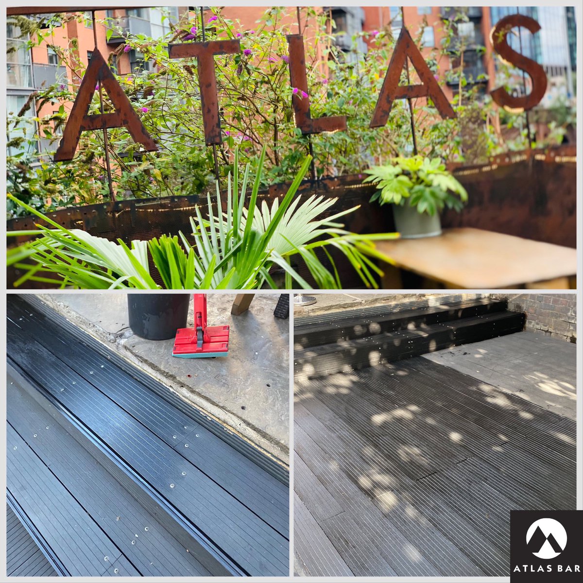 Finally… Some better weather to spruce up our terrace. Spring is getting nearer, Manchester.