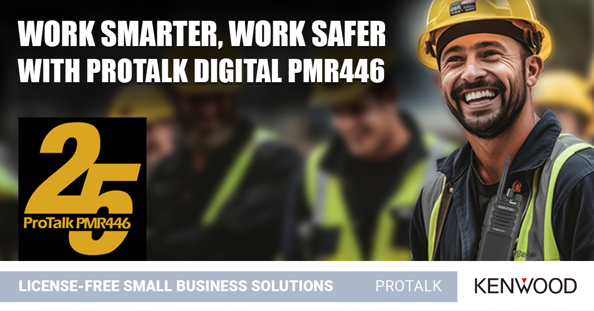 Empower your #ConstructionSite team with instant, cost-effective, #ProTalk #LicenseFree digital #PMR446 voice communication. Rugged, reliable with 32- digital and 16-analogue channels for congestion-free reception, they ready to be put to work for you bit.ly/tk3107d