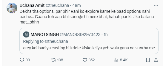 #UchanaAmit savage reply to someone, will surely be loved by #ManishaRani Fans.
#Abhisha #BairanBegani #ManishaSquad #BiggBossOTT2 #ManishaRaniFans #manisha