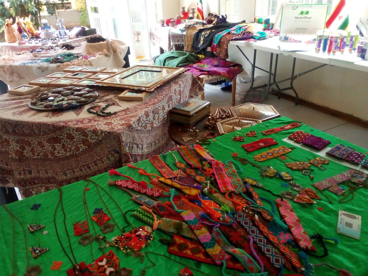 KhayaJames's tweet photo. We are at the Iranian cultural consulate in Pretoria, South Africa and they are showcasing their artefacts and say Iran is a fine tourism centre in West Asia. #sabcnews #SAIran https://t.co/hsJ8hqV57k