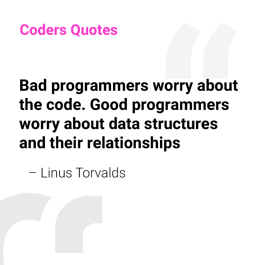 Shift your focus from code to the essence of programming: mastering data structures and their intricate relationships. 🌐💡 #ProgrammingMindset #DataStructures #CoderWisdom