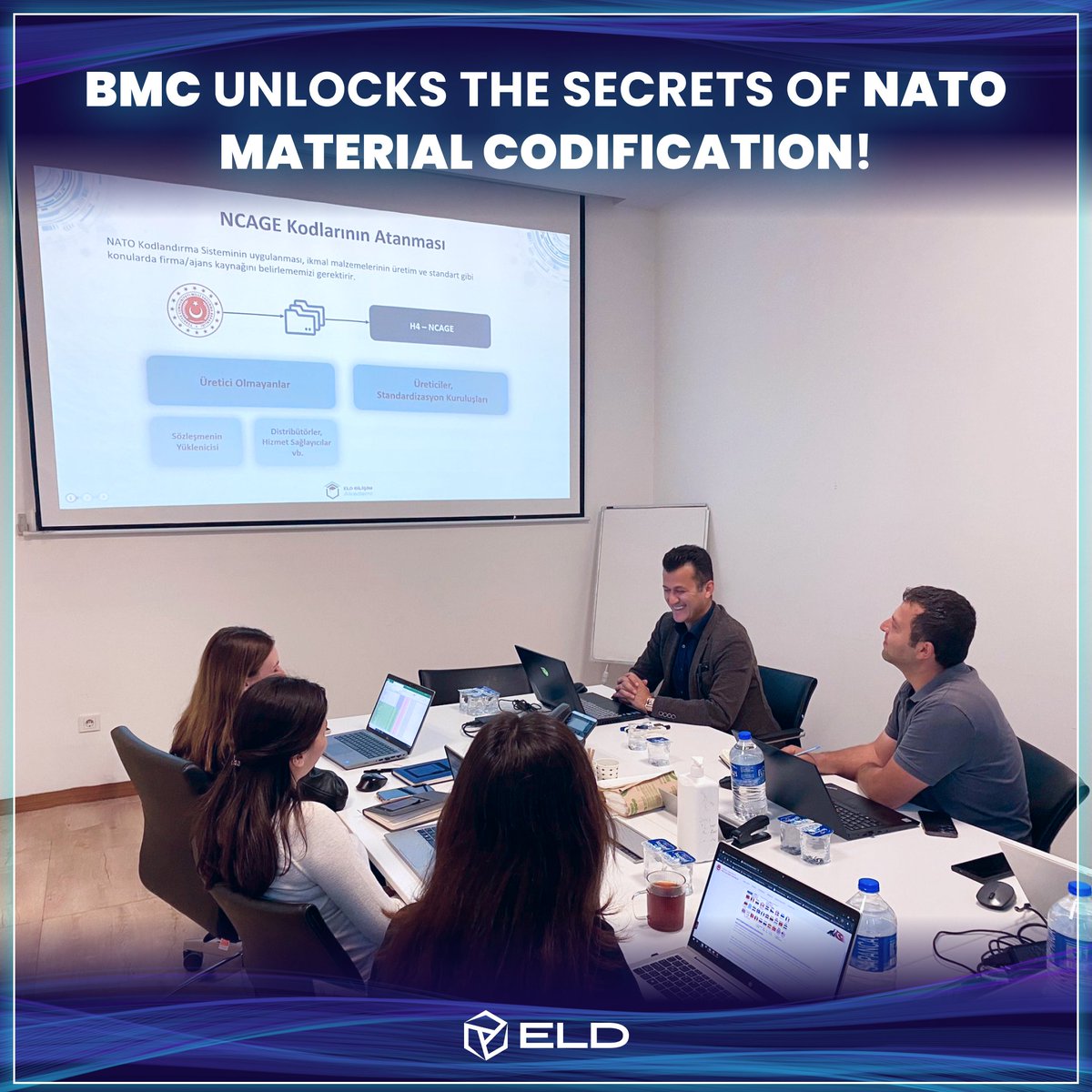 eldbilisim's tweet image. BMC continues to unlock the secrets of NATO Material Codification through our expertise! Dive into the world of #NATO #Material #Codification traning where Cengiz Bayrak explains National Codification Bureaus, Standard Agency and assigning #NCAGE Codes. #ELD #BMC #FORIPS #SSeries