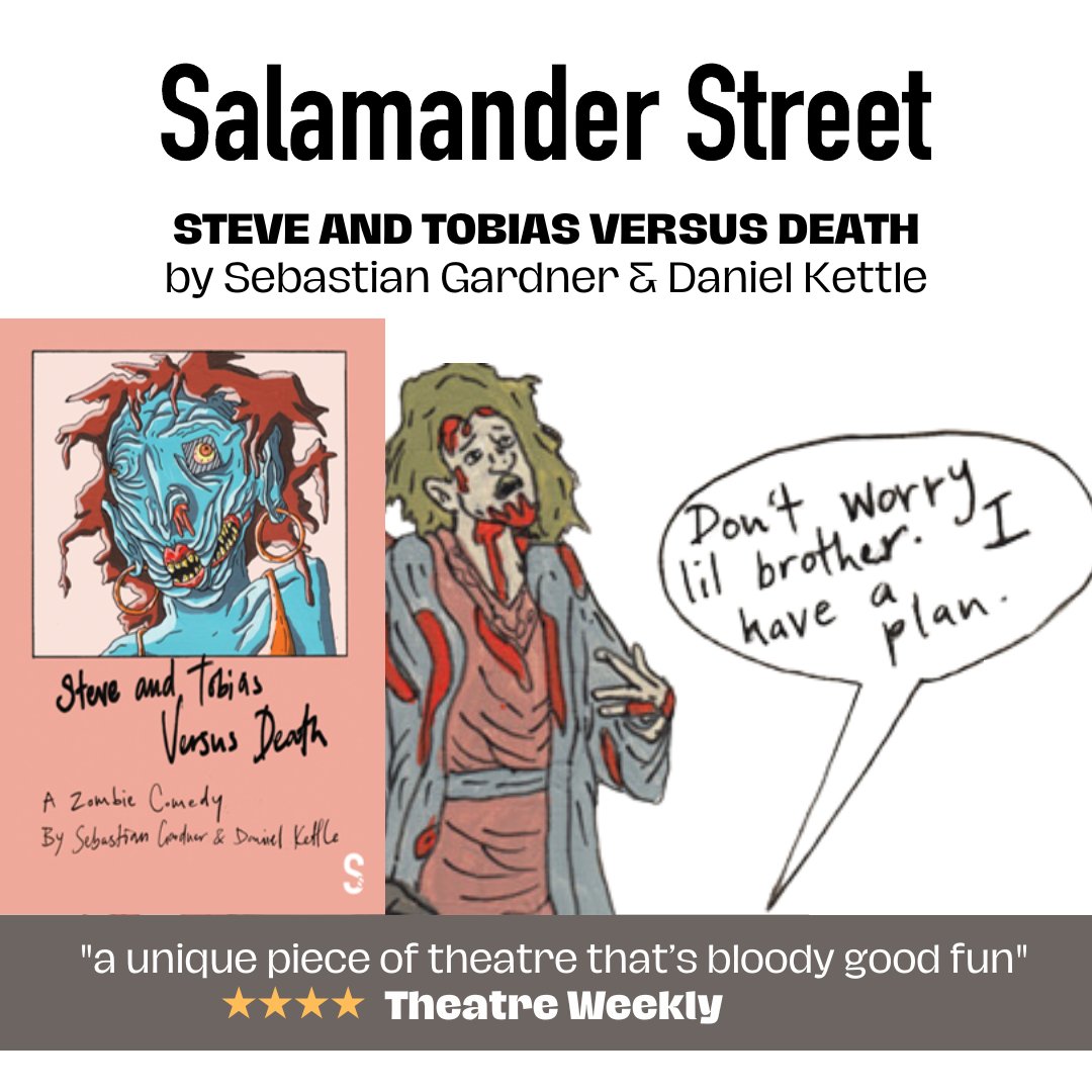 An illustrated zombie comedy about two brothers trapped in their living room during an apocalypse. Steve and Tobias Versus Death. Does it get much better? salamanderstreet.com/product/steve-…