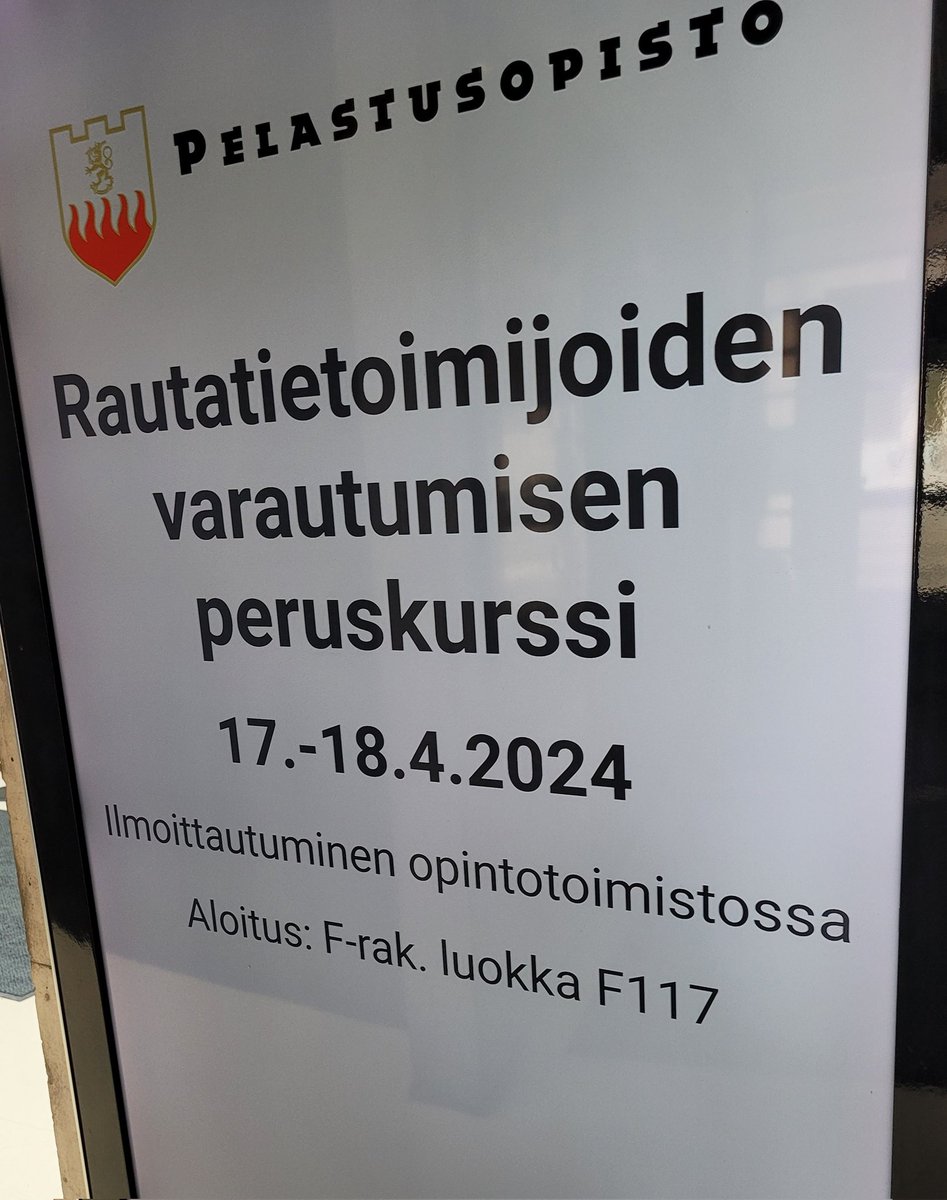 Vilkas koulutusviikko jatkuu @Pelastusopisto