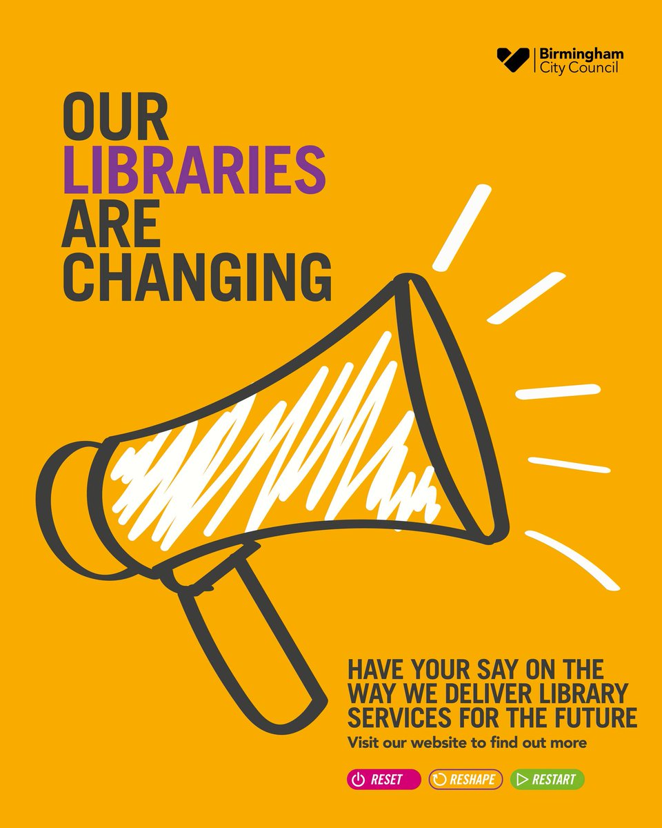 Hands up, who loves Selly Oak Library? We do! @BhamCityCouncil are asking people who live, work or study in #Birmingham, and want to/currently do access library services, to help shape the future of our libraries going forward. To have your say, head to: birminghambeheard.org.uk/adults-communi…