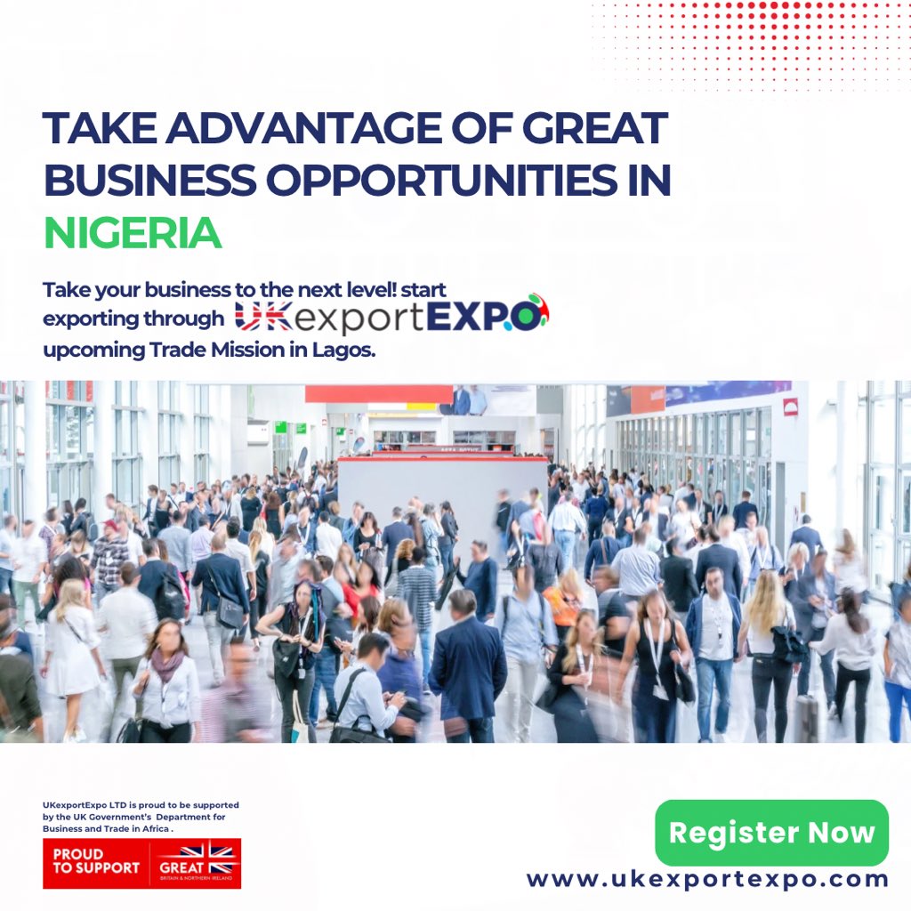 UKexportExpo upcoming trade mission is here to provide you with seamless export experience. Click the link in bio to register now.

#ukexportexpo2025 #GlobalOpportunities #ukexport #uksmes