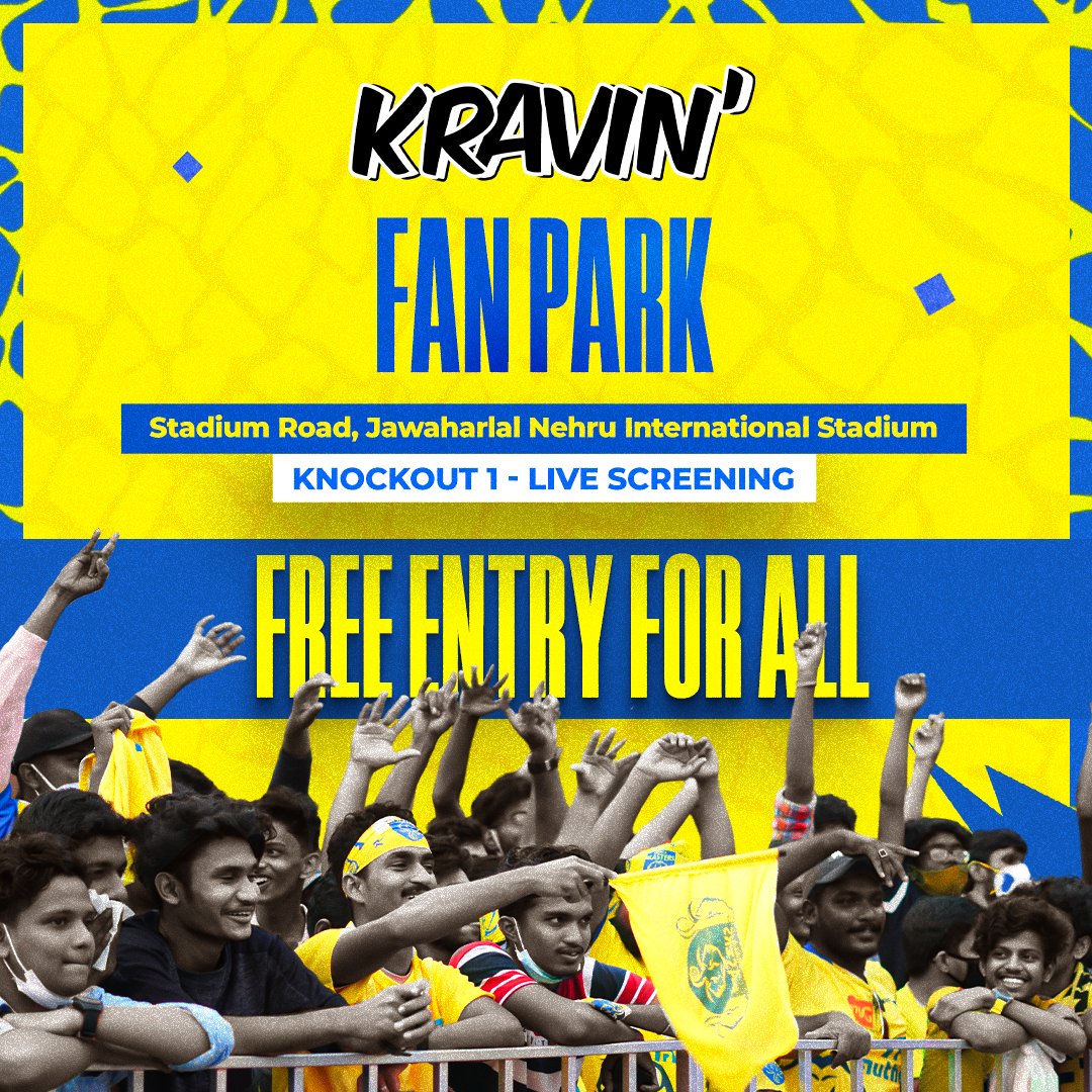കൊച്ചിയിൽ മഞ്ഞക്കടൽ ഒരിക്കൽക്കൂടി! 😍 💛 Yellow Army, let's unite to cheer on our lads as they face off against Odisha FC in the Knockout stage on Friday! ⚔️ Entry starts at 5 PM. ⏰ #KBFC #KeralaBlasters