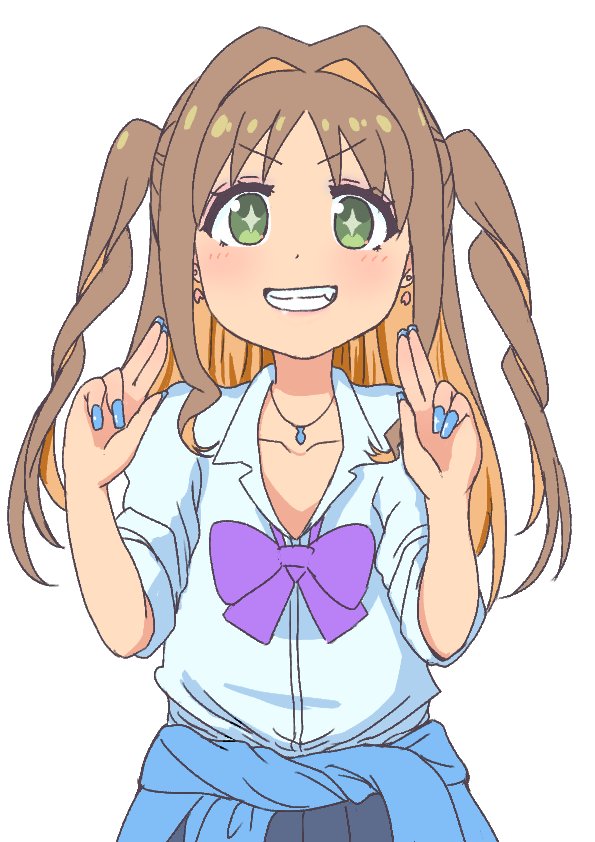 桜花あさひ 「ワイの描いたギャさひも見て………… 」|たまＸのイラスト