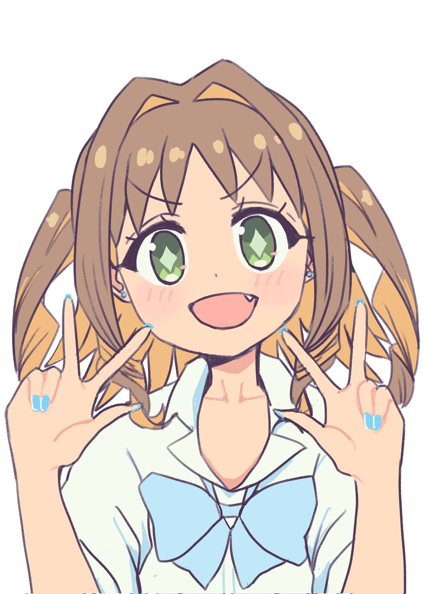桜花あさひ 「ワイの描いたギャさひも見て………… 」|たまＸのイラスト