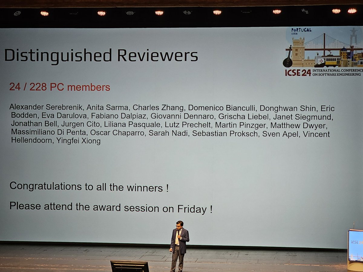 Amir M. Mir (@amir_mir93) on Twitter photo ICSE'24 Distinguished Revewiers at <a href="/ICSEconf/">ICSE</a>.
Congrats to all the reviewers, including my supervisor, <a href="/prksch/">Sebastian Proksch</a>, who works at <a href="/serg_delft/">SERG TU Delft</a>. 👏
#ICSE2024 ICSE'24 Distinguished Revewiers at <a href="/ICSEconf/">ICSE</a>.
Congrats to all the reviewers, including my supervisor, <a href="/prksch/">Sebastian Proksch</a>, who works at <a href="/serg_delft/">SERG TU Delft</a>. 👏
#ICSE2024