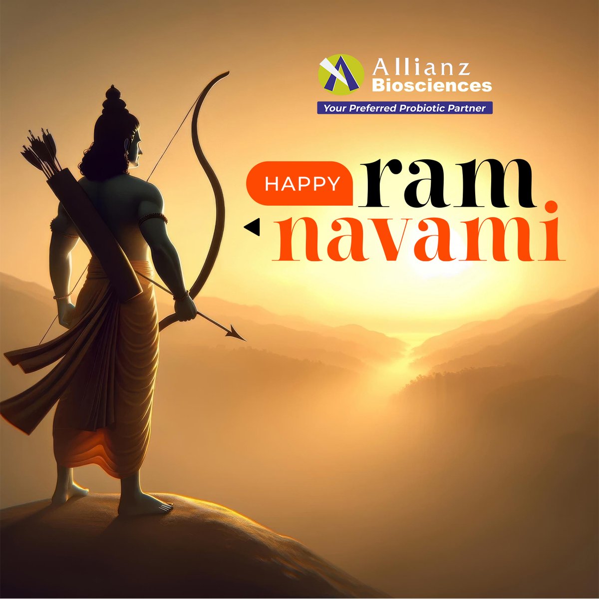 🌟 Happy Ram Navami from Allianz Biosciences! 🌟

On this auspicious occasion, may the blessings of Lord Ram fill your life with joy, prosperity, and harmony. Wishing you and your loved ones a blessed and blissful Ram Navami celebration! #RamNavami #Blessings #Prosperity #abpl