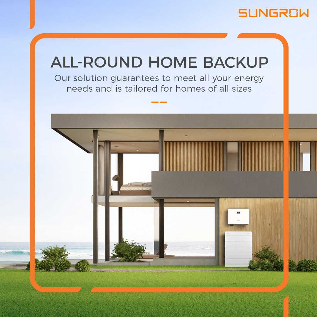 Sungrow_sa's tweet photo. Experience uninterrupted electricity with Sungrow's solutions, tailored for homes of all sizes. Whether you live in a cozy cottage or a spacious estate, Sungrow ensures your lights stay on even during grid outages. #SungrowEnergyEvolution #SungrowZA #CleanPowerForAll 🌟 https://t.co/TOX1SjxGmL