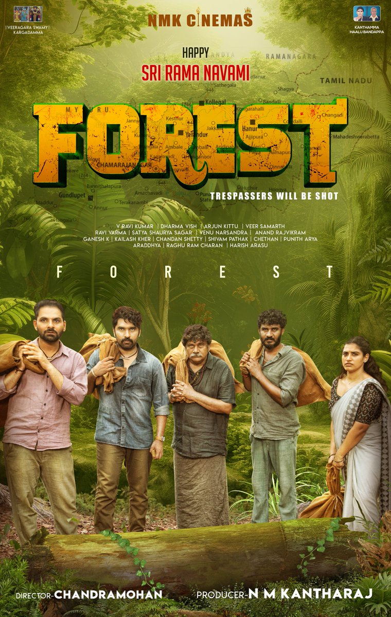 ಹೊಸ ಅಡ್ವೆಂಚರ್ ಗೆ ರೆಡಿಯಾಗಿ 💥💥

#ಫಾರೆಸ್ಟ್ #Forest 

ರಾಮನವಮಿ ಶುಭಾಶಯಗಳು 

#NMKantharaj @ChandraMohan @i_am_anissh
@Chikkanna_official @rankstar_gurunandan @archana_kottige #RangayanaRaghu @proharisarasu #NMKCinemas #ForestTheMovie