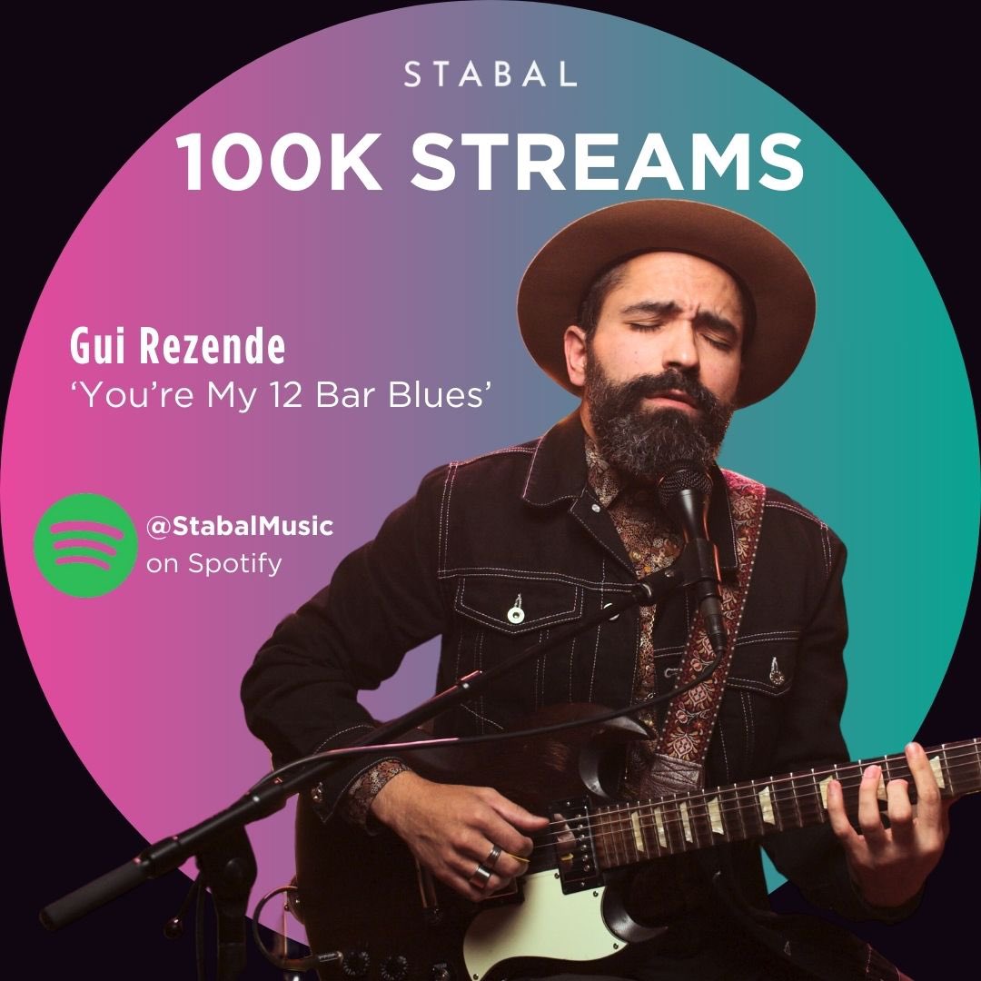 Big Congratulations to Gui Rezende for his original song ‘You’re My 12 Bar Blues’ hitting 100K streams on Spotify!🔥 If you haven’t heard it yet, what are you waiting for? Listen Now⭐️ Link below🔗 bit.ly/gui-rezende-yo… #spotify #singersongwriters #music #100kstreams