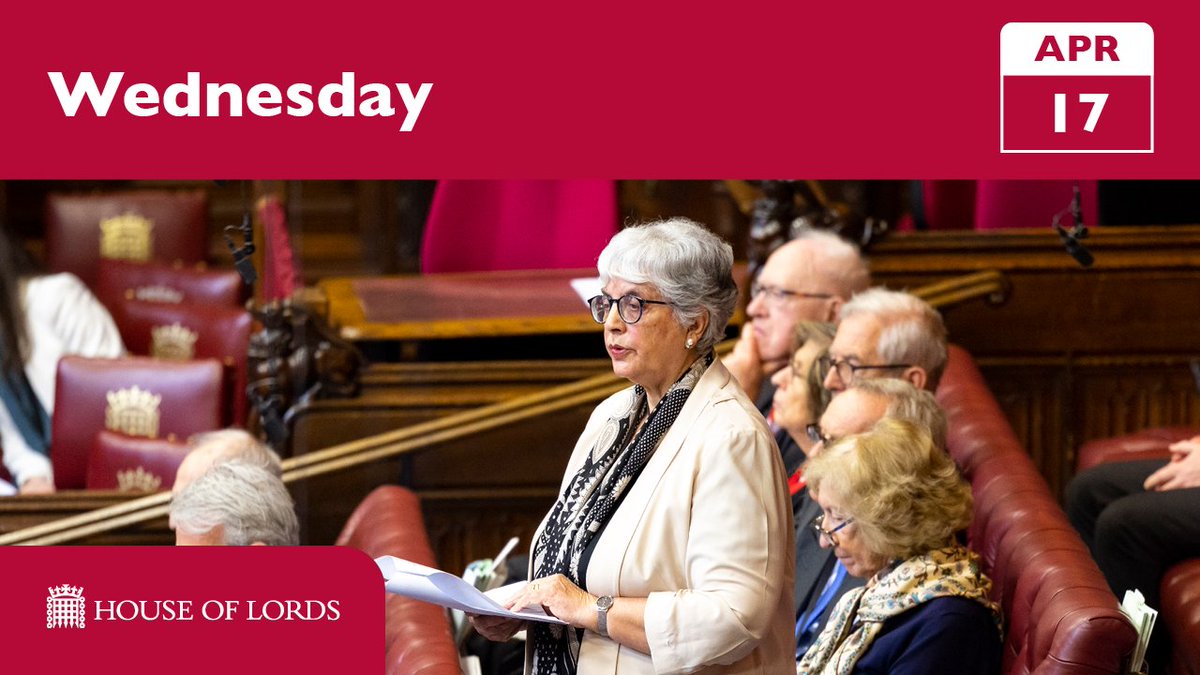 🕒 #HouseOfLords from 3pm includes: 🟥 @Ofstednews inspections 🟥 British armed forces in the Middle East 🟥 #PublicBodiesBill 🟥 #DataProtectionBill ➡️ See full schedule and watch online at the link in our bio