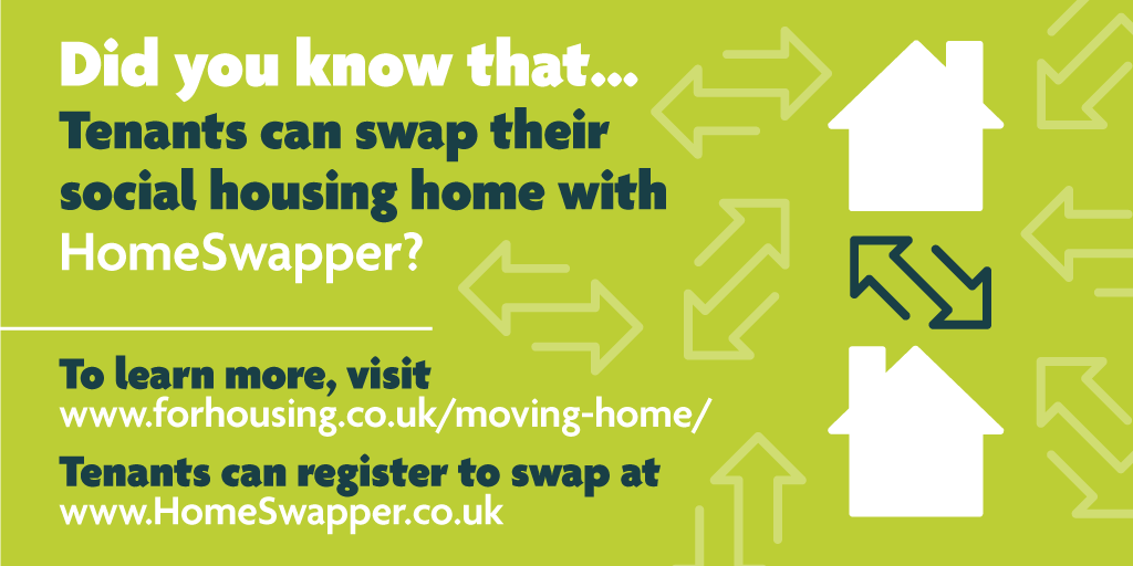 Did you know that tenants can swap their social housing home with HomeSwapper? To learn more visit bit.ly/3TRVsgd.