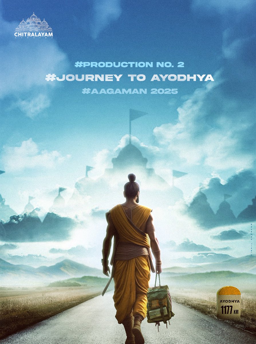 Journey towards the Rise Of Dharma❤️‍🔥 

#Aagaman2025 
 
Wishing you a Blessed Nd Prosperous Shri Rama Navami Once More!🏹
#JourneyToAyodhya

#ProdutionNo2 📢

Stay tuned For More Updates.