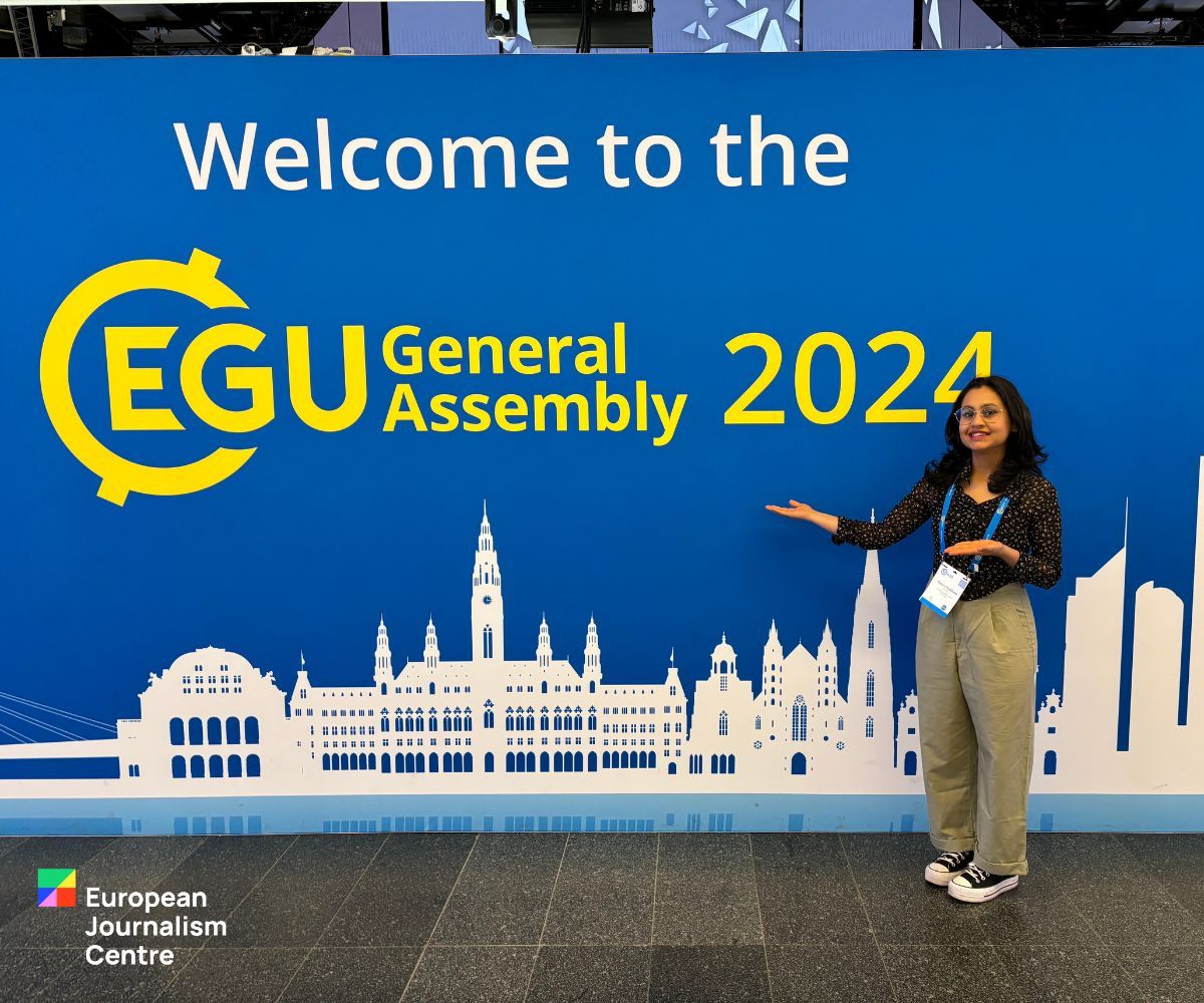 Gaura Naithani, Project Manager at @ejcnet spoke at the #EGU24 @EuroGeosciences in Vienna, where the EJC was also invited as a co-convener, to talk about debunking misinformation and simplifying narratives to fight #ClimateChange 🌍#ClimateJournalism #sustainability