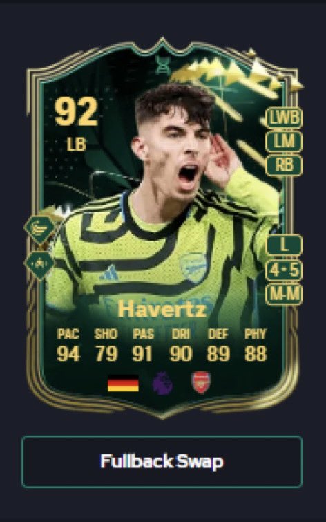 Only just seen the Havertz EVO… I put him into an SBC last week 😭 😭