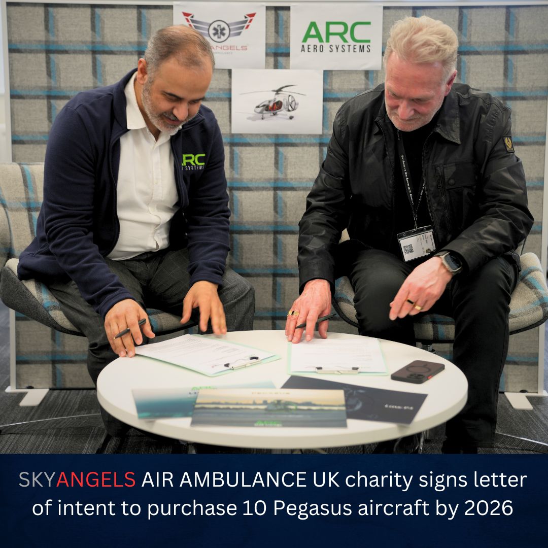 We are excited to offer you a closer look at recent developments at ARC Aerosystems. Our newly signed Letter of Intent (LOI) with Sky Angels Air Ambulance for the purchase of 10 Pegasus III aircraft marks a pivotal moment in our journey.
#airambulance #uk #aviation #Aircraft