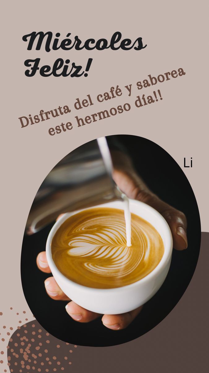 ¡Feliz miércoles!! Disfruta del café y saborea este hermoso día 🔆🙏☕ #HayCafecito