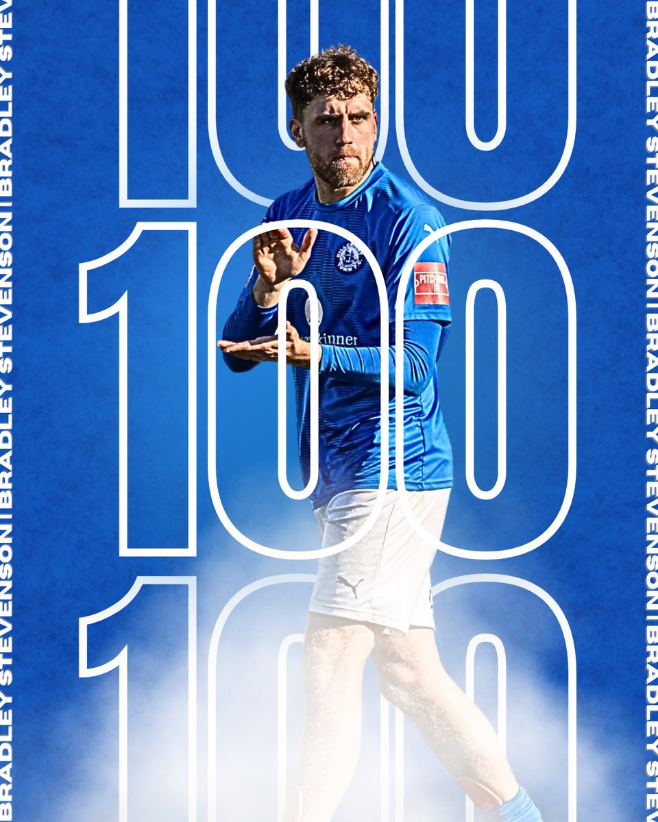 1️⃣0️⃣0️⃣ Saturday marked 100 games in blue for @Brad989stevo 👏👏