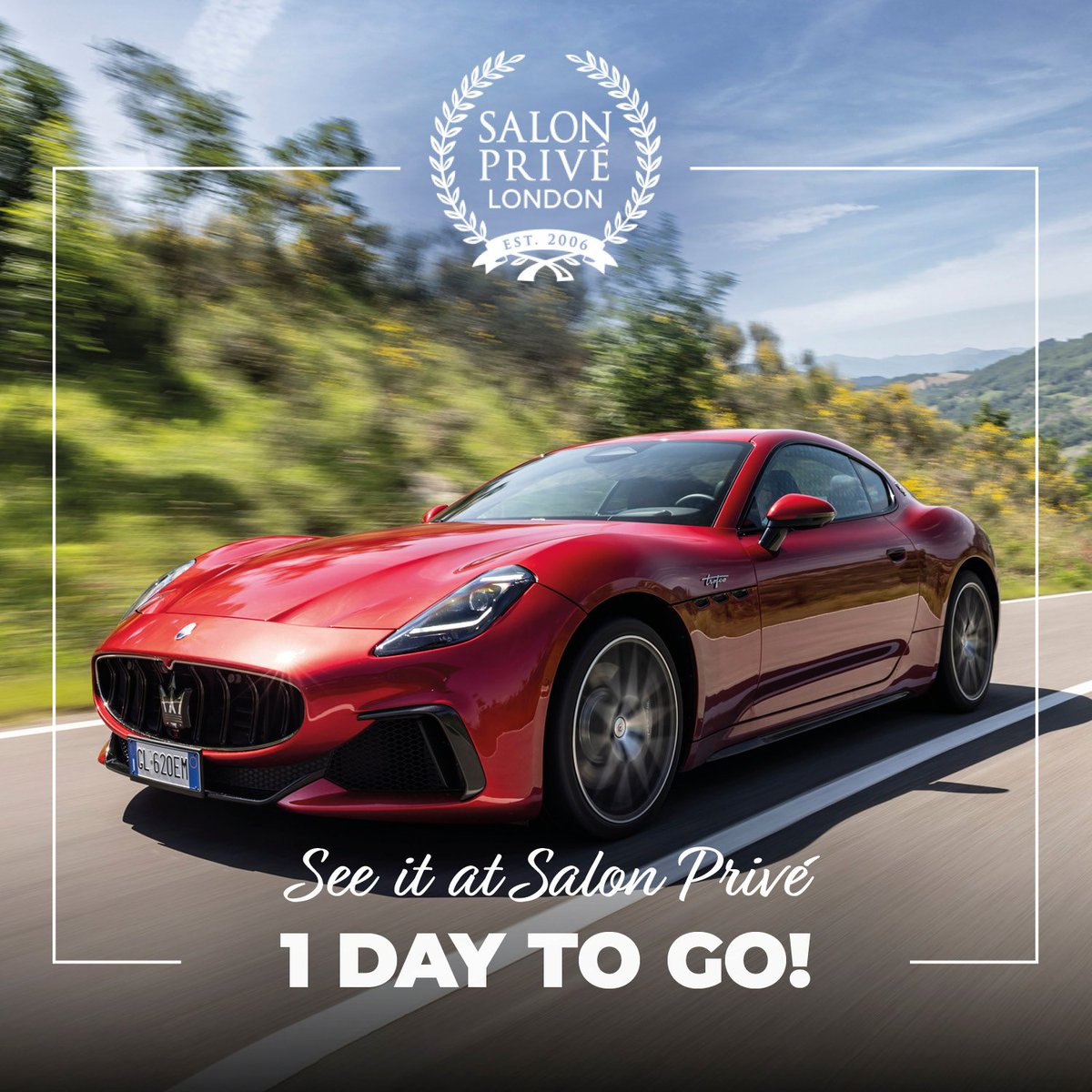 1 DAYS TO GO until the ultimate luxury motoring event returns to Royal Hospital Chelsea for a spectacular three-day celebration of automotive excellence. ------------------------ Salon Privé London 🗒️: 18th – 20th April 2024 📍: Royal Hospital Chelsea 🎫: bit.ly/4aQ9Jke