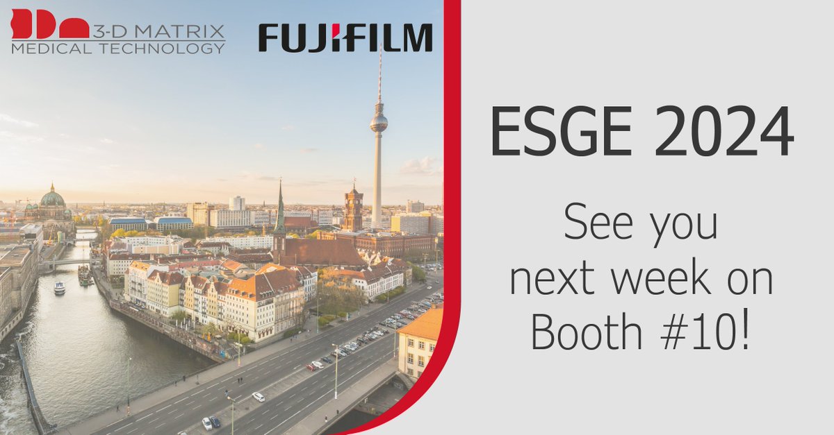 A week to go until ESGE Days 2024… will you be there? 
Let us know what you're looking forward to most!

#purastat #3dmatrix #peptides #bleedmanagement #GI #patientoutcomes #fujifilm #ESGE #esge2024