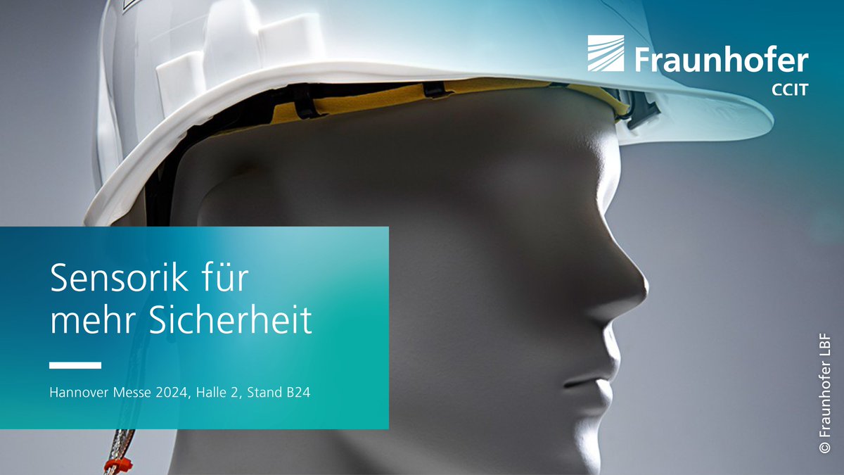 Der Helm des Forschungsprojekts FLEXERAS erkennt dank smarter Sensorik Belastungsrisiken durch Baumaschinen, bevor die Gesundheit leidet.
Schauen Sie sich Helm, Piezo-Elektret-Folie, Analyse &amp; Visualisierung auf der #HannoverMesse 2024 an: Halle 2, Stand B24
#FraunhoferHM24 #HM24