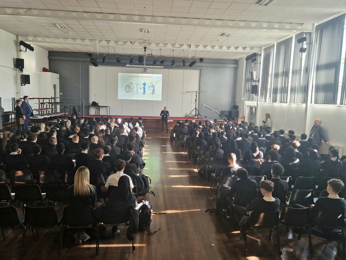 Thankyou to John from @ForOurFutures for delivering a great assembly this morning to our Year 10 learners about preparing for their work experience in June 👍 #LadybridgeLearners #nextsteps #yourfuture