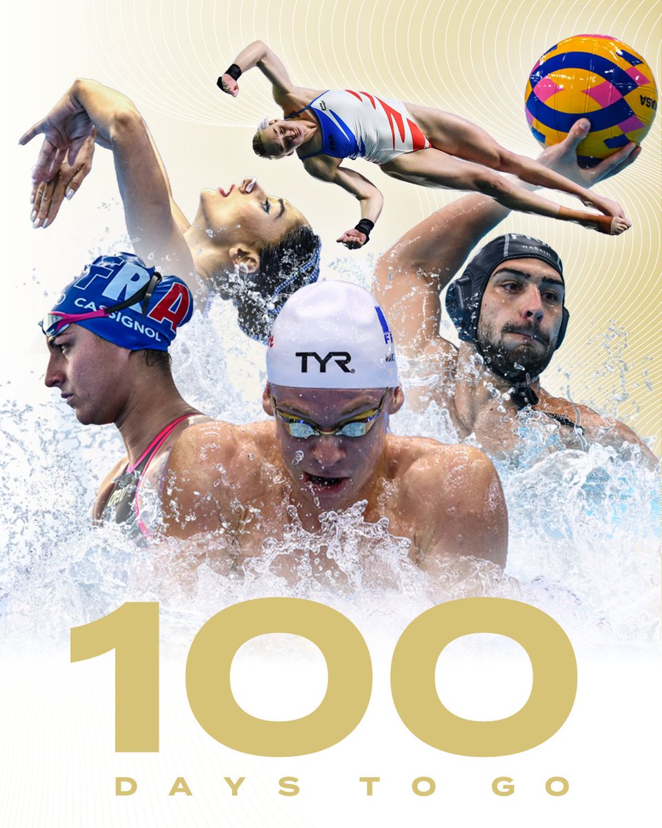 1⃣0⃣0⃣ Days to @Paris2024 😱🇫🇷 Excitement levels going through the roof 🤩 #100DaysToGo #Paris2024 #RoadtoParis2024