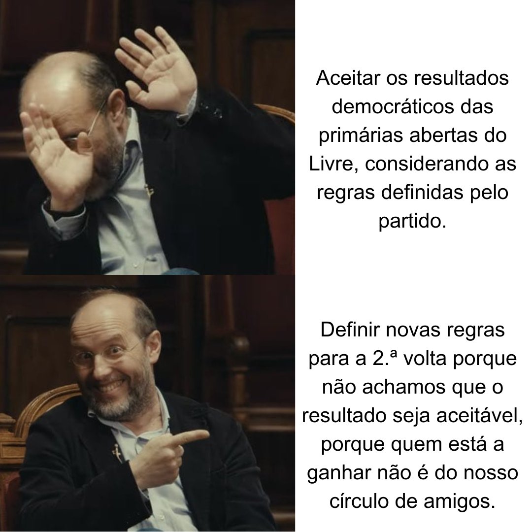 Não estive muito atento à polémica do Livre, mas é mais ou menos isto, certo?
