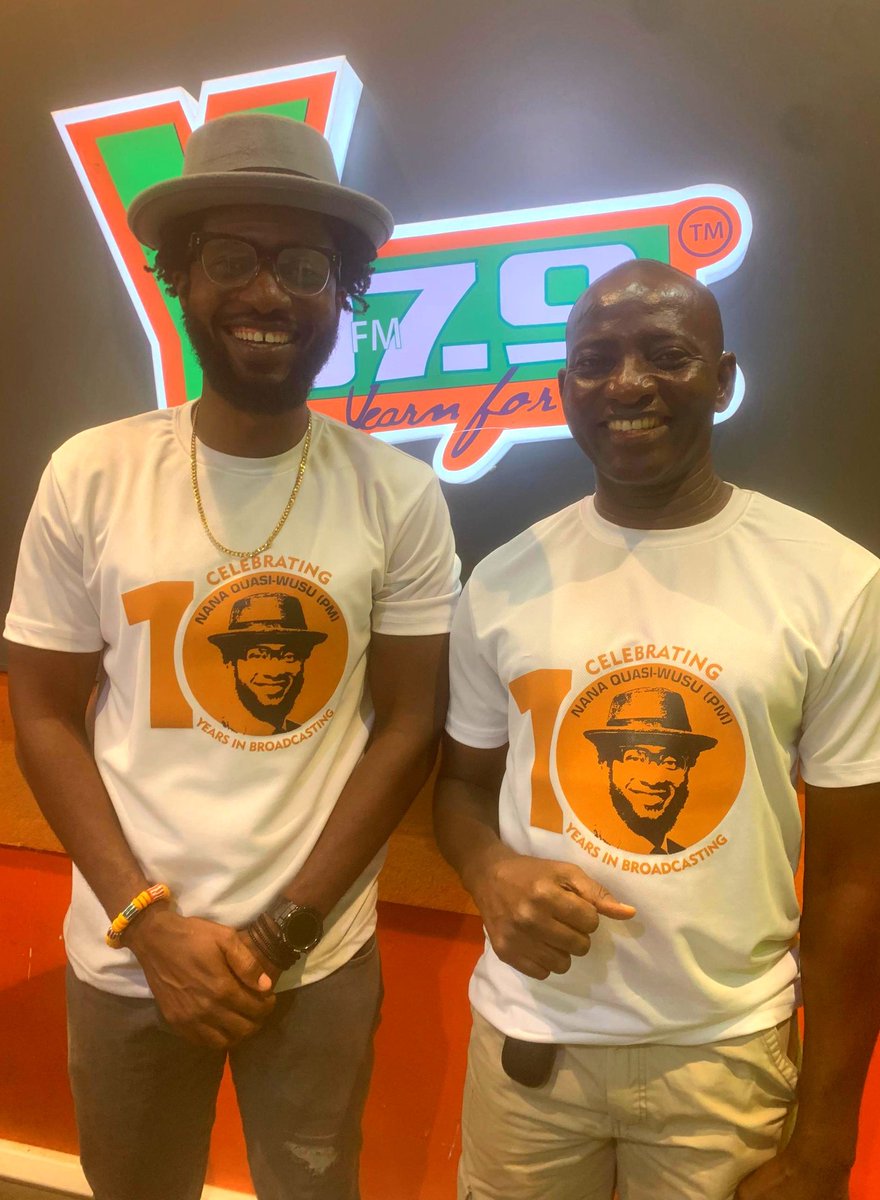 Guess who paid me a visit yesterday?

The man who gave me my 1st shot in Radio Broadcasting, Mr Julius. Yfm Takoradi's Programs Manager 10 years ago.

Friends, Family &amp; Fans, please help me say a very big thank U. God bless U, Sir. I am 4ever grateful.

#10yearsInBroadcasting 💥