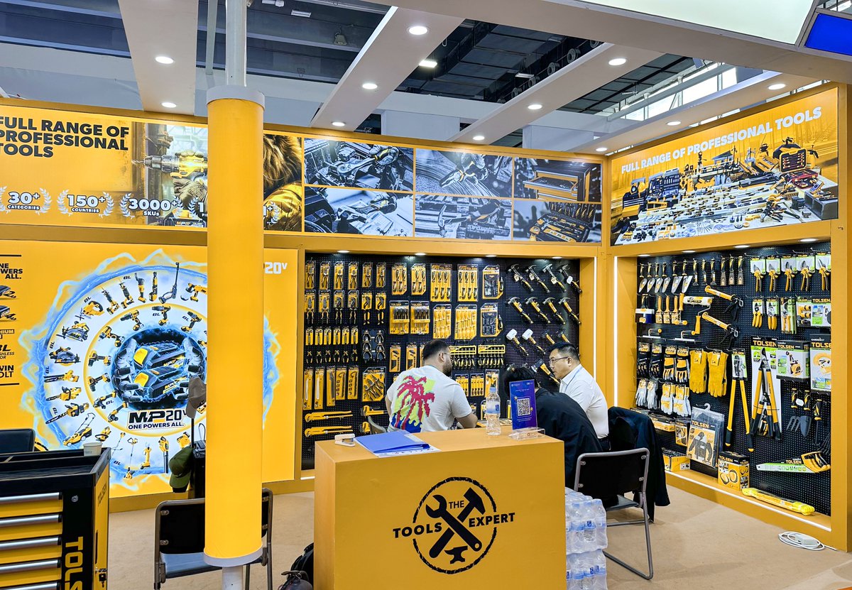TolsenWorld's tweet image. Ongoing！TOLSEN Tools is participating in the 135th Canton Fair. Booth no.: Hall 13.2, G18-20 TOLSEN continues to expand its influence. Now we are looking for distributors worldwide. If you are interested, don&apos;t hesitate to contact us. #CantonFair135th #GlobalDistributors