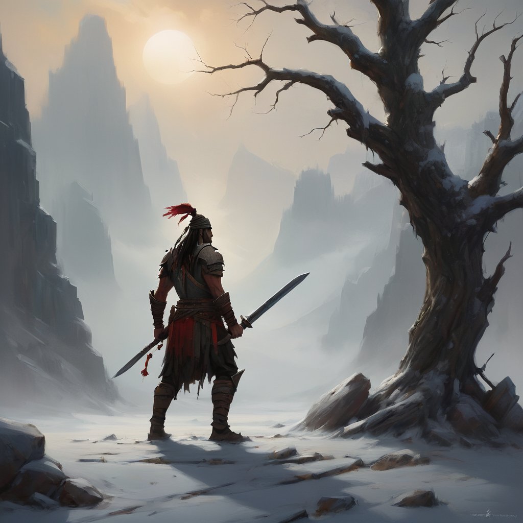 Goblin2126's tweet image. Bring it on.... I have stared down worse... #GenAI #WarriorCode #fearless #TheLoneWarrior #art