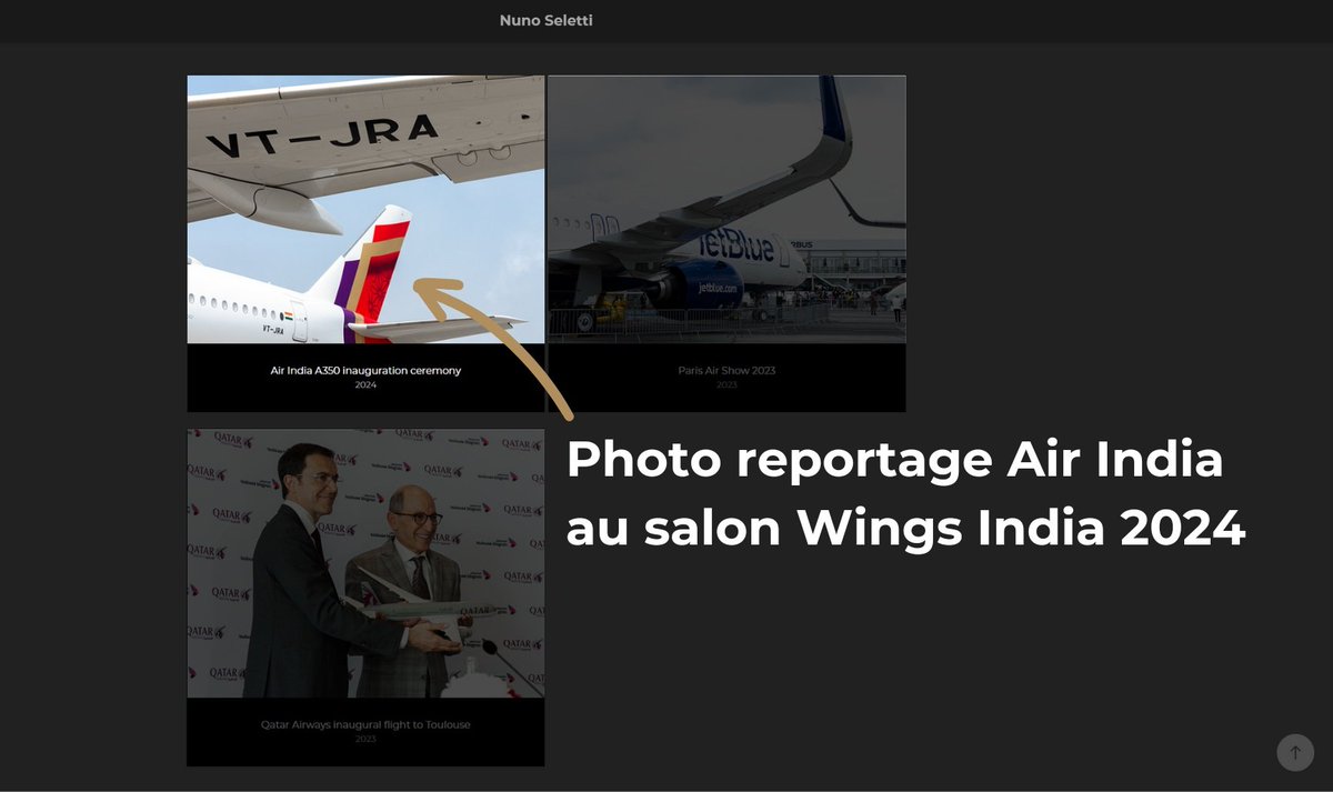 NunoSeletti's tweet photo. 📢Une nouvelle "feature story" est disponible sur mon site web !
Je reviens dans cet article fond sur le salon @WingsIndia2024 et l'inauguration du tout premier #A350 d'@airindia 🇮🇳
🔍Si vous aimez lire, l'article est disponible ici: https://t.co/vRMrwDM72i
#AirIndia #story https://t.co/axeaWkCL2g