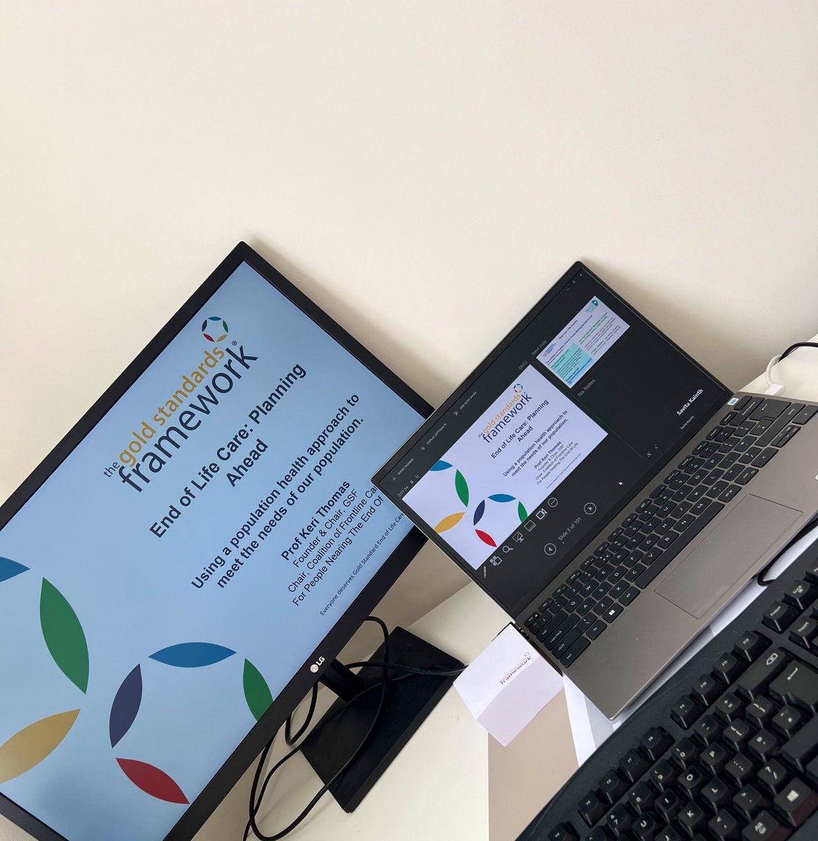 All set up and ready for our Event this morning. If you’re not able to join us today, we will be recording the event, which will be available on our channels by the end of the week! #IntegratedCareSystems #EndOfLifeCare