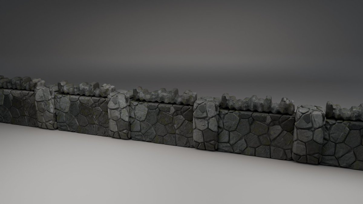 TorchyMuse's tweet photo. Drystane dyke, while making this modular kit I learned about this old Scottish tradition: stone walls without mortar binding. https://t.co/6jtY58e3G4