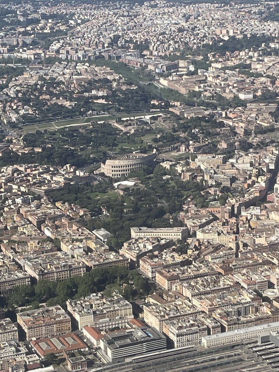 A nice view of the Colosseum on my way into Rome this morning. It’ll be lovely when it’s finished.