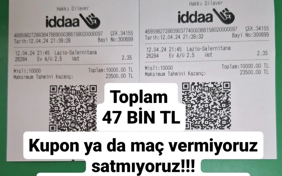 Daha iyisi varsa gösterin 🤜😎
Ücretsiz grubuma gelmek isteyen mesaj atabilir.✅
#canlıbahis #bahis #iddaa #canlıkupon #rolling #rulet #casino #ücretsizbahis #iddaatahminleri #nesine #btc #bet
#livebet #canlıiddaa #sweetbonanza
#psg #real #kasakatlama #idda #maç