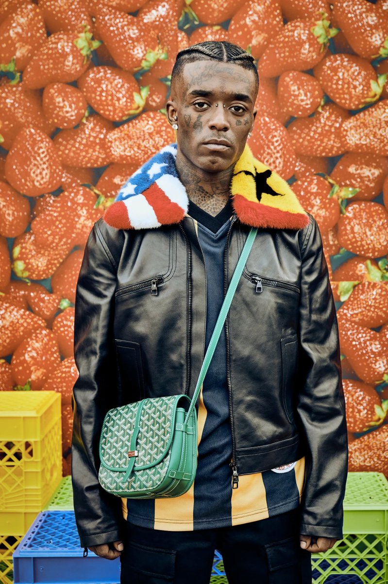 HardestFitPics's tweet photo. Lil Uzi Vert in louis vuitton Ghana Jacket, 2019 https://t.co/g4UeWQMmc3