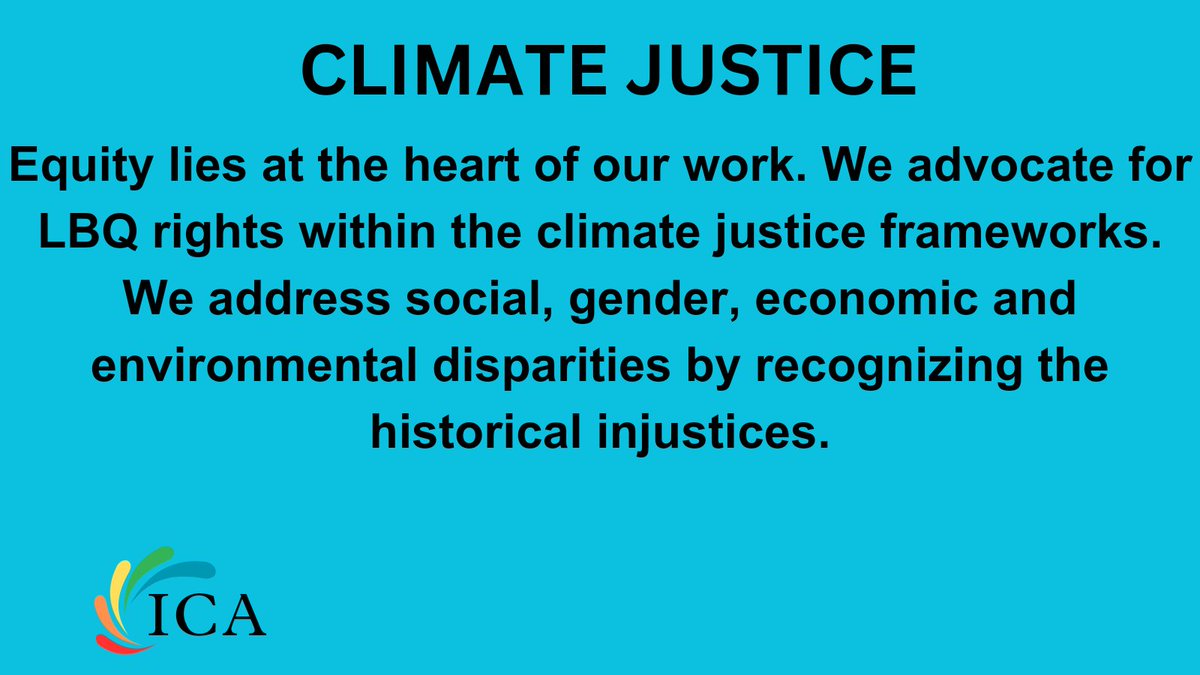 Equity lies at the heart of our work. We advocate for LBQ rights within the climate justice frameworks. We address social, gender, economic and environmental disparities by recognizing the historical injustices. 

#ClimateJustice