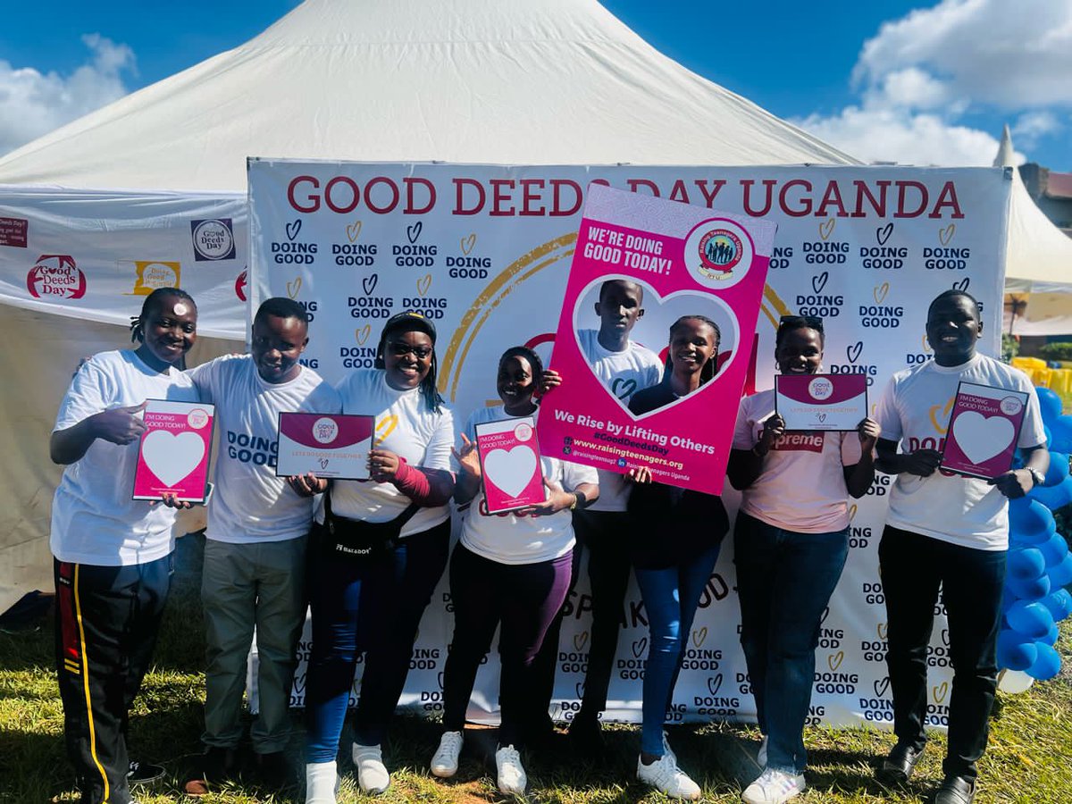 Happy World International #GoodDeedsDay! Uganda 

 Let's remember to make kindness our daily habit, small acts of goodness can make a big impact. Spread positivity, lend a helping hand, and watch the world brighten up.
#WeRiseByLiftingOthers