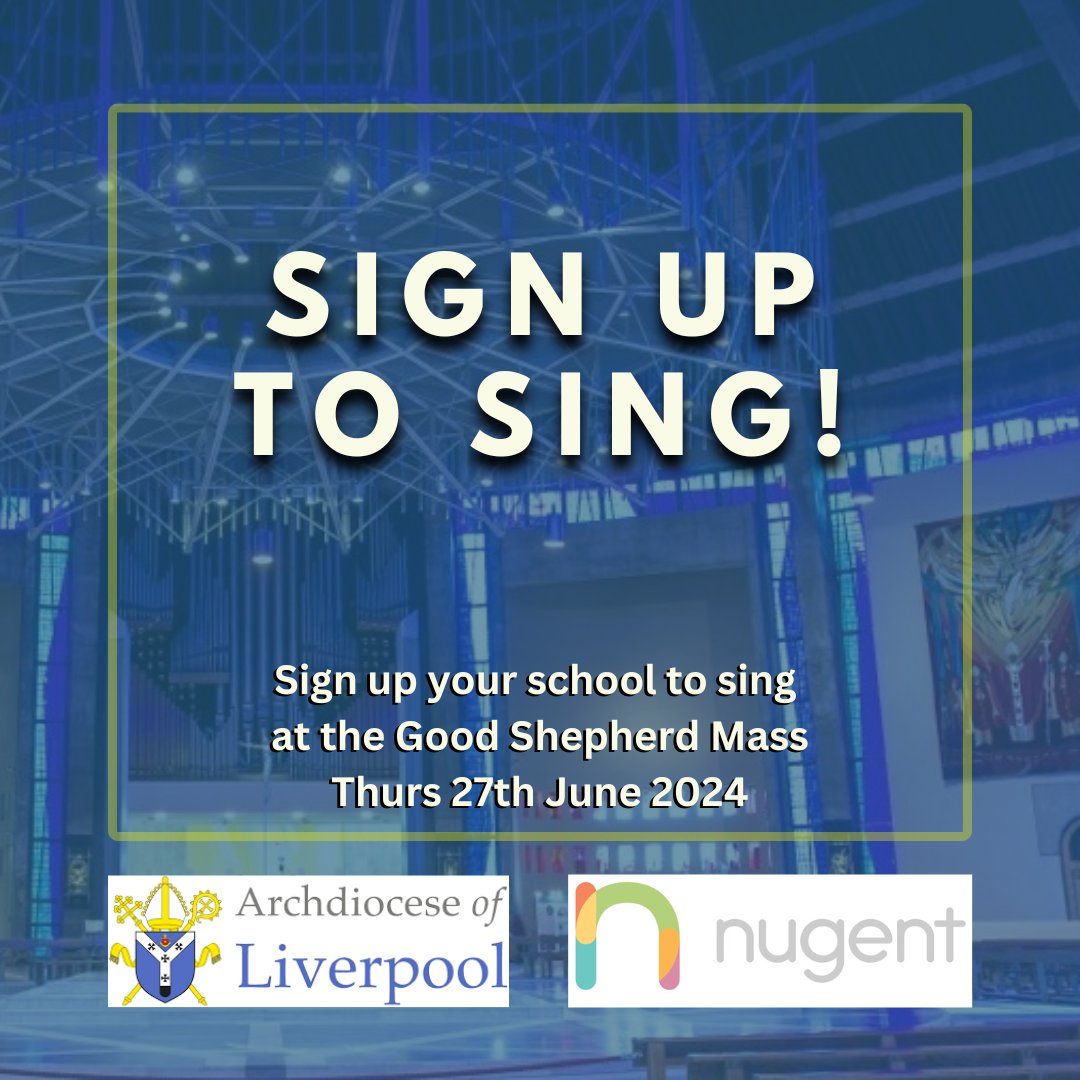 The Metropolitan Cathedral of Christ the King will be hosting their Good Shephard Mass on 27 June. The deadline for schools to sign up and sing is 3 May - you can sign up by filling the form in below. docs.google.com/forms/d/e/1FAI…