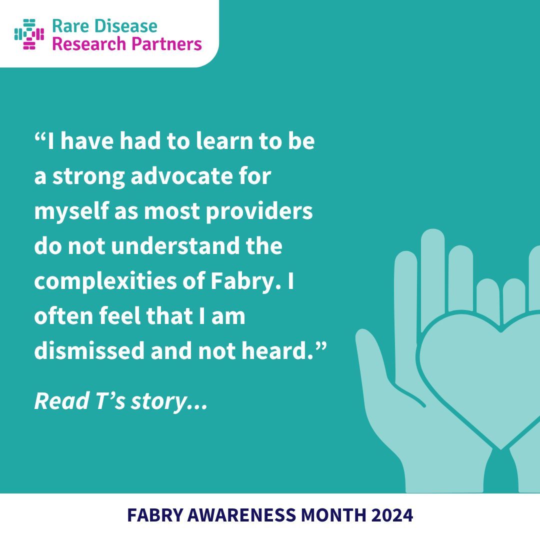 Our Clinical Trial Support Team asked Fabry patients if they would mind sharing their Fabry story with us for #FabryAwarenessMonth. Read T's full story here  buff.ly/49M0MI0 
#rarediseases #clinicaltrials #research #medicalcommunications
