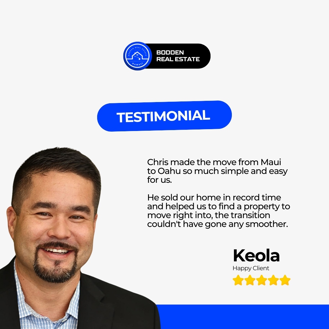 🌟 Transforming moves into memories, I makes island transitions effortless! Keola’s rave review is a testament to the dedicated, quick, and smooth experience I provides. Ready for your seamless transition? 🏡💫

Don't just move, thrive with me expertise

#HappyHomeowner #Chris...